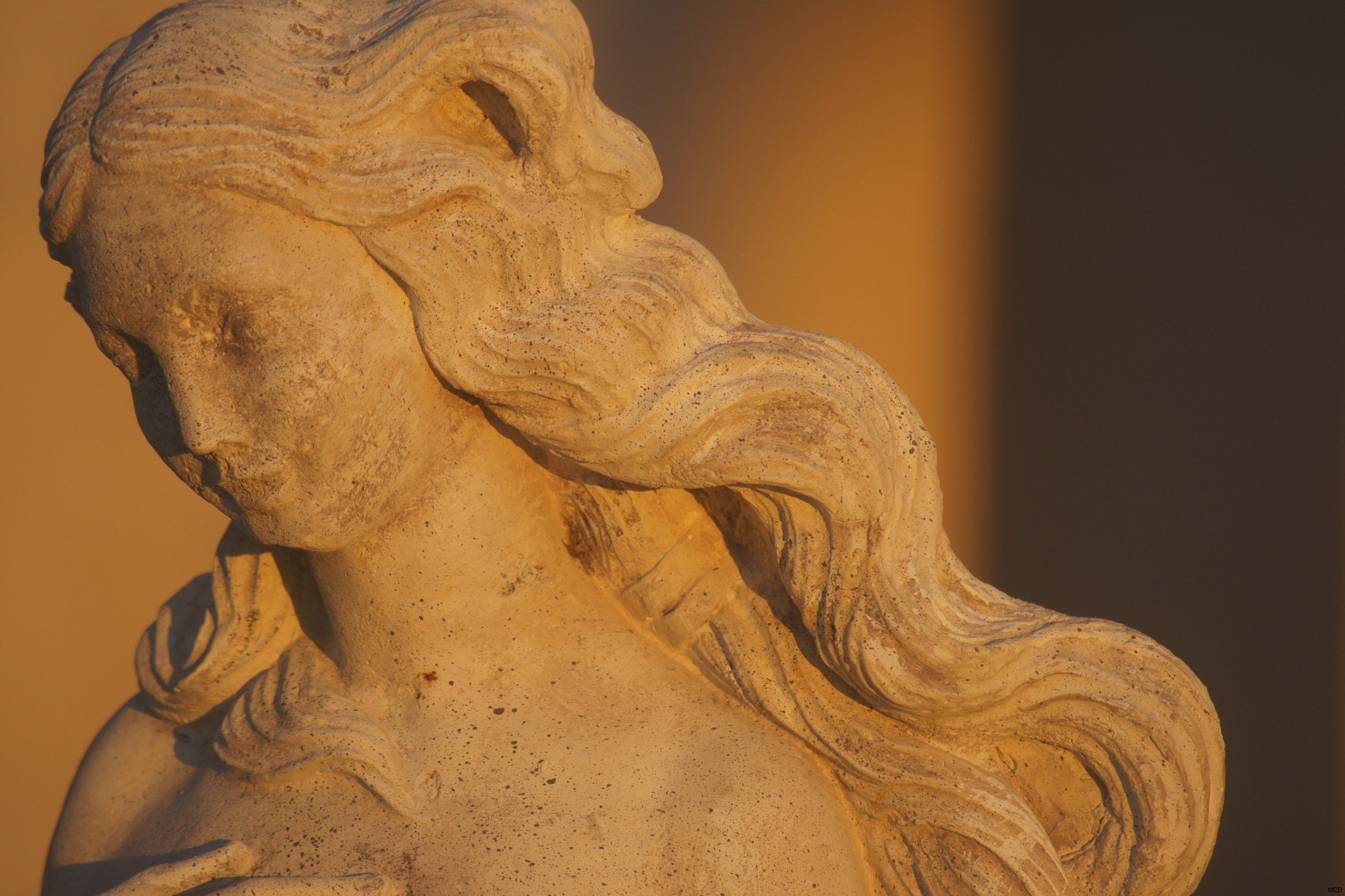 Statue au soleil couchant (2)
